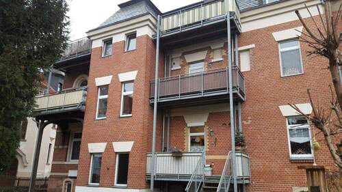 Rückansicht - 2 Zimmer Etagenwohnung in Zwickau