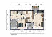 Grundrisse Obergeschoss - 6 Zimmer Einfamilienhaus zum Kaufen in Kelheim