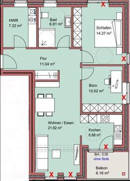 WE 4, H2 - 3 Zimmer Etagenwohnung in Werlte