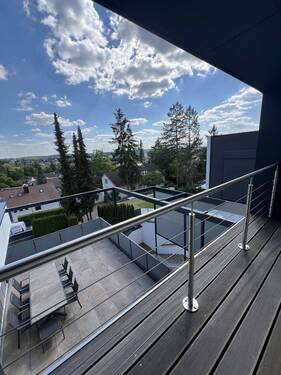 Aussicht vom Balkon - 6 Zimmer Doppelhaushälfte in Böblingen