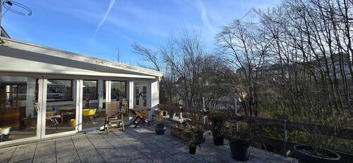 Terrasse mit Wintergarten - 