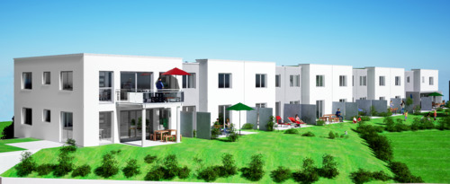 Nord-West-Ansicht - 6 Zimmer Reihenmittelhaus in Gärtringen