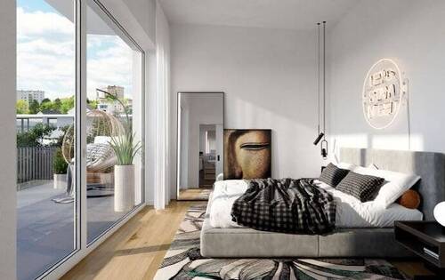 Kampus Karree II_Haus I_WHG9_Schlafzimmer - 3 Zimmer Etagenwohnung in Kassel