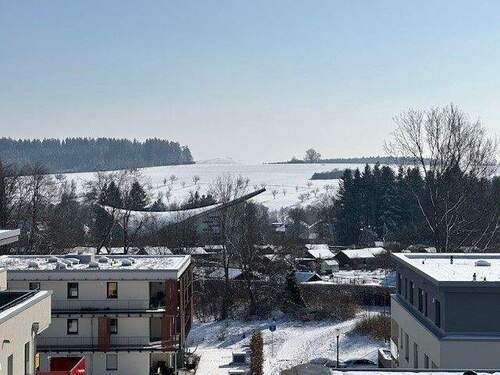 Blick von Terrasse Penthaus Bild 2 - Penthaus im 'Friedrichspark': Große Dachterrasse, Fernblick, barriererfrei nach LBO, KfW 55!