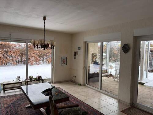 Der Ausblick in den Garten - 