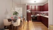 Küche mit Essecke - 4 Zimmer Etagenwohnung in Berlin