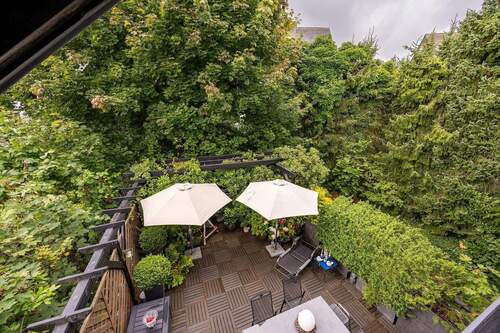 Ausblick vom DG auf die Terrasse - 