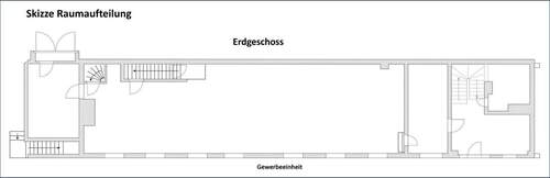 Skizze Raumaufteilung EG - 8 Zimmer Mehrfamilienhaus, Wohnhaus in Coburg