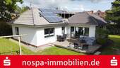 Terrassenansicht - Modernisierter Bungalow im Luftkurort Bredstedt!
