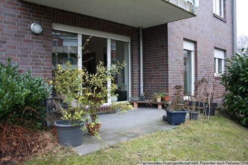 Ansicht Terrasse - 3 Zimmer Etagenwohnung zur Miete in Buxtehude
