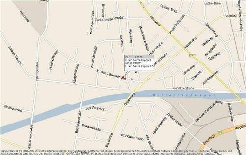 Lageplan In den Bärenkämpen 3_7 - 2 Zimmer Etagenwohnung zur Miete in Minden