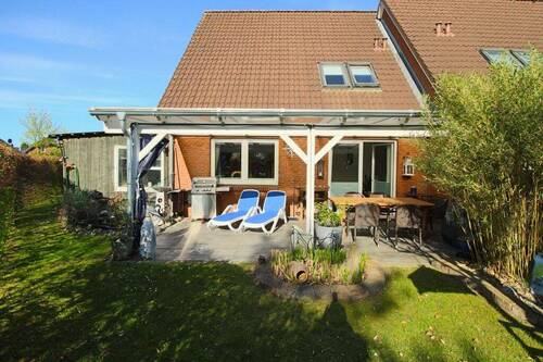 Terrasse - Doppelhaushälfte mit 97,00 m&sup2; in Kropp zum Kaufen