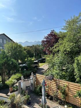 Blick vom Balkon - 6 Zimmer Doppelhaushälfte in Bernau am Chiemsee