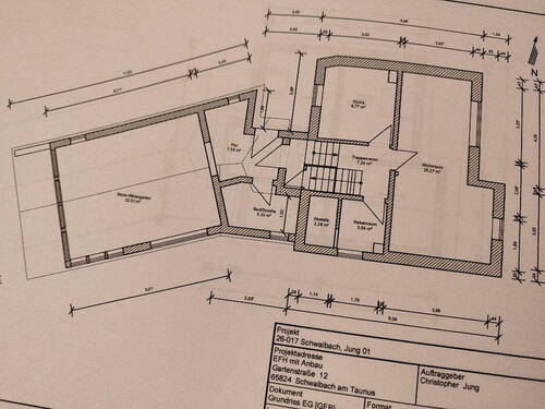 Erdgeschoß mit Anbau - 