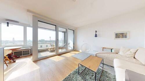 Wohnbereich Ansicht II - Etagenwohnung mit 96,10 m&sup2; in Frankfurt am Main zum Kaufen