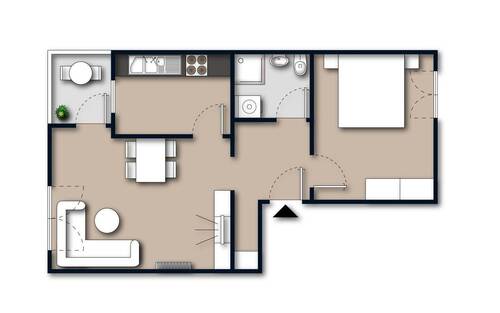Aufteilung der Wohnung - 