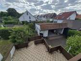 Gartrenansicht terrasse garten garage - 7 Zimmer Mehrfamilienhaus, Wohnhaus zum Kaufen in Karlsruhe