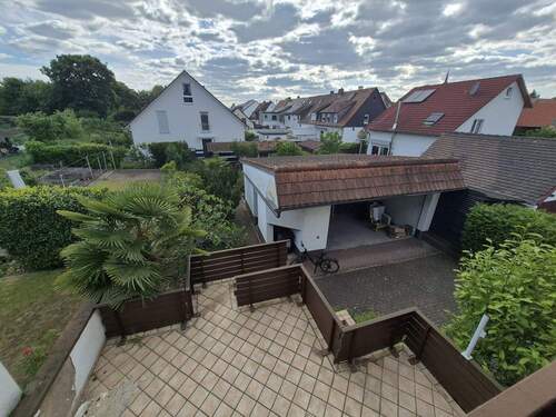 Gartrenansicht terrasse garten garage - 7 Zimmer Mehrfamilienhaus, Wohnhaus zum Kaufen in Karlsruhe