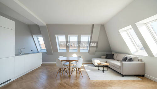KI_Visualisierung_Wohn-_Essbereich_2 - 3 Zimmer Etagenwohnung zum Kaufen in Berlin