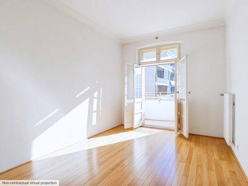 Visualisierung Schlafzimmer - 3 Zimmer Etagenwohnung zum Kaufen in Berlin