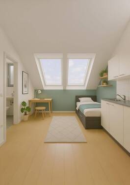 Visualisierung - Schöne Dachgeschosswohnung in gefragter Lage