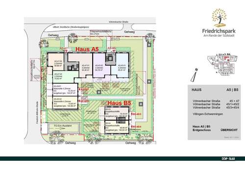 P-102 - Übersicht 0.EG - Etagenwohnung mit 70,80 m&sup2; in Villingen-Schwenningen zum Kaufen
