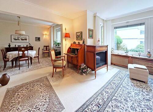 Wohnzimmer - Etagenwohnung mit 96,80 m² in Hamburg zum Kaufen