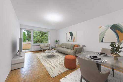 Wohn-/Essbereich Visualisierung - 3 Zimmer Etagenwohnung in München