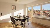 Esszimmer mit toller Aussicht - Frisch sanierte 4-Zimmer-Wohnung in Weissach mit Balkon & traumhafter Aussicht