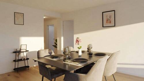 Wohn-/Essbereich - Etagenwohnung mit 92,00 m&sup2; in Weissach zum Kaufen