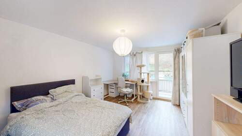 Schlafzimmer - Etagenwohnung mit 57,00 m&sup2; in Würzburg zum Kaufen