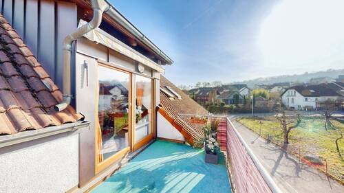 Balkon mit schöner Aussicht - 4 Zimmer Etagenwohnung in Margetshöchheim