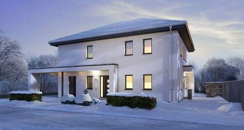 Ansicht Eingang Winter - 8 Zimmer Mehrfamilienhaus, Wohnhaus zum Kaufen in Neunkirchen