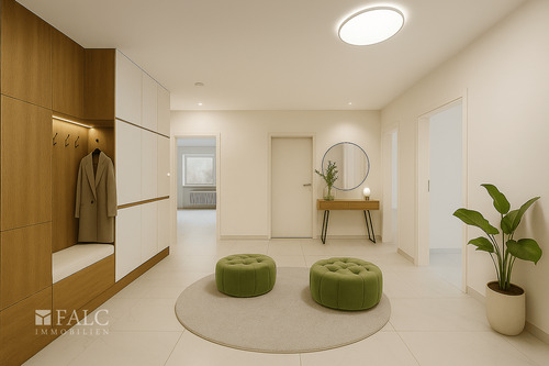 Einrichtungsbeispiel Diele ohne WC - Etagenwohnung mit 107,20 m² in München zum Kaufen