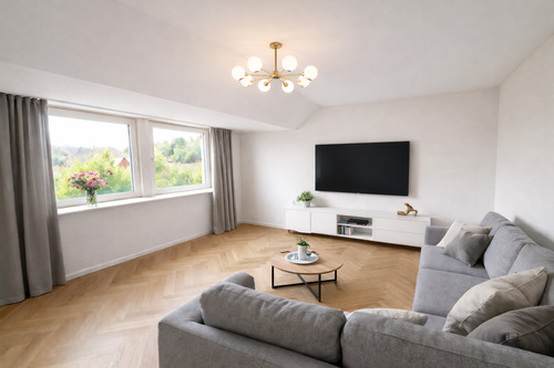 Wohnzimmer - Visualisiert - 2 Zimmer Einfamilienhaus in Gelsenkirchen