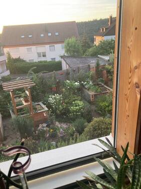 Blich aus dem DG in den Garten - 