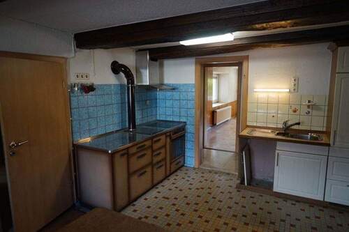 Küche Blick ins Wohnzimmer - 