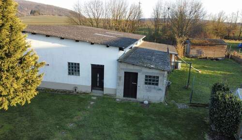 Seitliche Ansicht Scheune - 