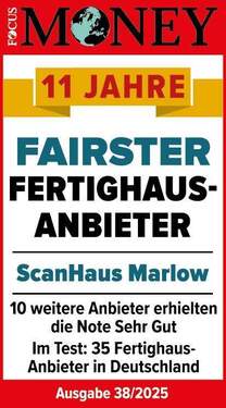 Siegel_FOMO_Fertighausanbieter_2025_ScanHaus Marlow - Einfamilienhaus mit 121,00 m&sup2; in Silbitz zum Kaufen