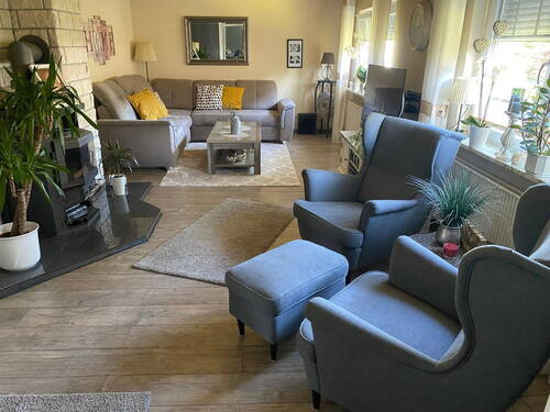 Wohnzimmer mit Kamin - 