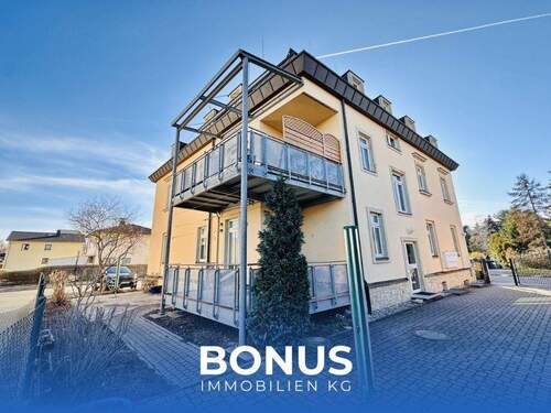 Ansicht Haus - 2-Zimmer-Neubau (2000) in Dresden-Omsewitz - ruhig & grün mit Restnutzungsdauer-Gutachten