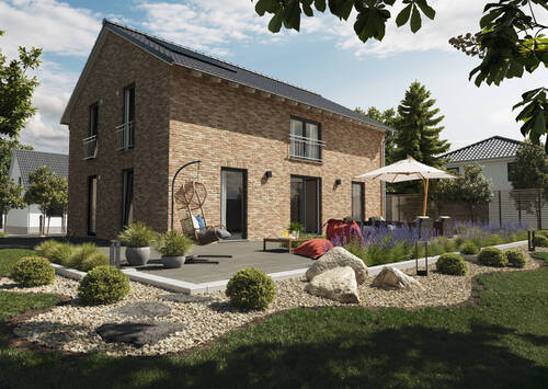 Landhaus-142-modern-Garten-Klinker-Aurora.jpg - Ihr Traumhaus auf eigenem Grundstück – Wir bauen für Sie in Geldern