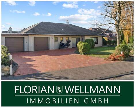 Vorderansicht - Cuxhaven - Lüdingworth l Großzügiges freistehendes Einfamilienhaus mit Wintergarten und großem Grundstück