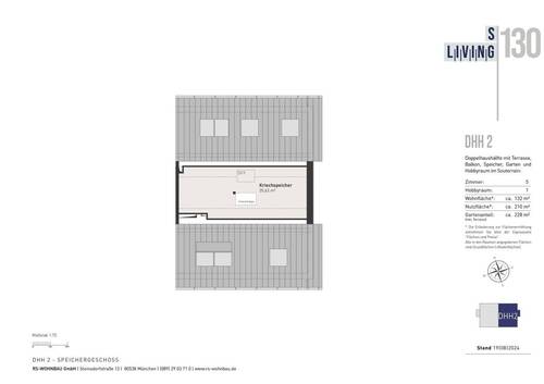 ausgeb., geräumiger Speicher (mit Fenster) - 