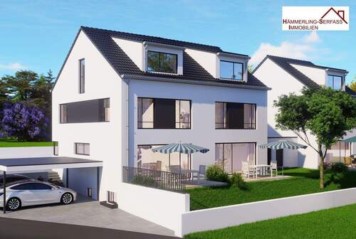 Unverb Illustration Südseite - Sonniges Einfamilienhaus in Unterensingen - Neubau-Traum mit Südausrichtung!