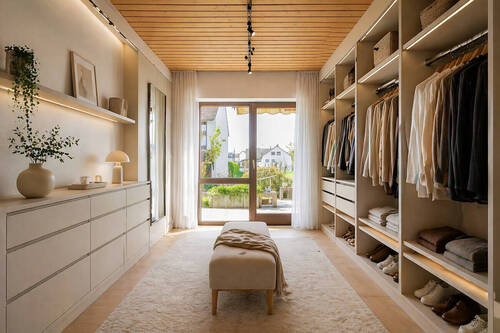 Ankleidezimmer visualisiert - 