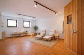Hobbyraum mit Sauna visualisiert - 