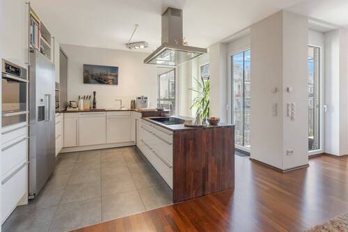 Küche - Etagenwohnung mit 146,00 m&sup2; in Frankfurt am Main zum Kaufen