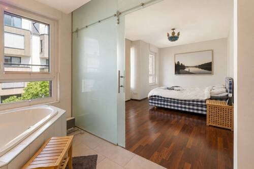Schlafzimmer mit Bad en suite - 