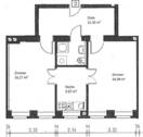 Grundriss - 2 Zimmer Etagenwohnung zur Miete in Dresden